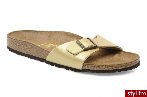 Birkenstock Chodaki Madrid Flor W złoty - Pozostałe Buty Moda