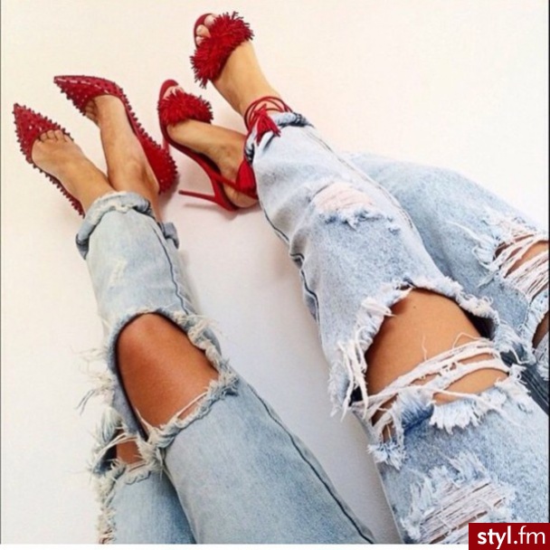 Jeansy Spodnie Moda
