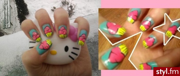 cupcake - Paznokcie