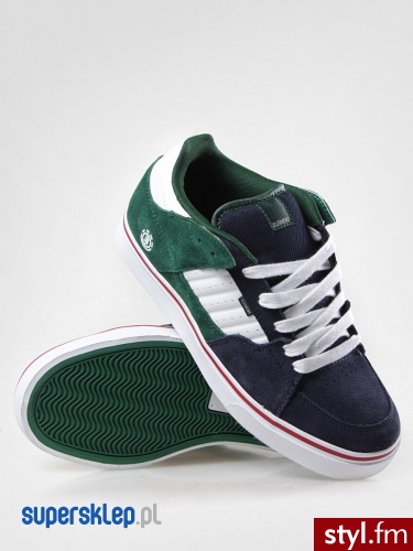 Element Buty Glt 2 (nvy/grn/red) 40 Czarny Skate - Pozostałe Buty Moda