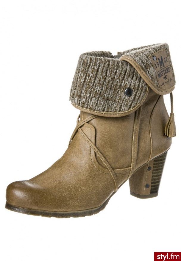 Mustang Botki brązowy (1102501) - Botki Buty Moda