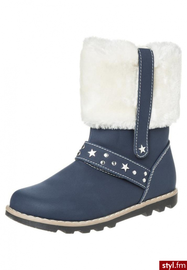 Averis IGLOO Śniegowce niebieski (131798) - Pozostałe Buty Moda
