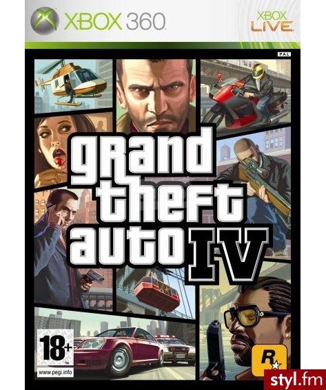 Grand Theft Auto IV (Gra Xbox360) - Bransoletki Biżuteria Moda