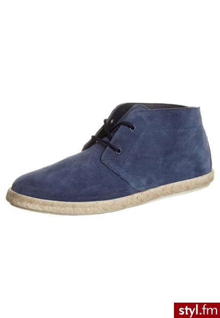 YOUR TURN Botki sznurowane niebieski - Botki Buty Moda