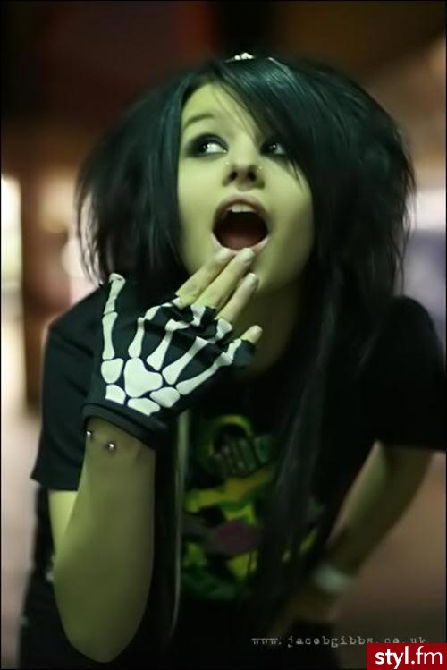 EMO Alternatywne Średnie Fryzury