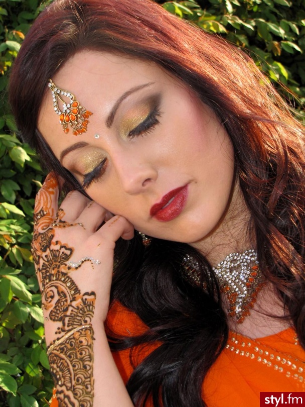 indian bridal - Wieczorowe Makijaże