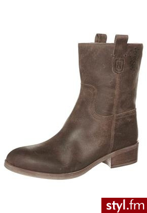 El Campero Botki kowbojki i motocyklowe brązowy (134we017) - Pozostałe Buty Moda