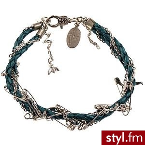 Bee Charming Safety Pin Braided Bracelet Bee Charming - Polyvore. Pobrano ze strony: http://www.polyvore.com/bee_charming_safety_pin_braided/thing?id=30353717 - Pozostałe Dodatki Moda