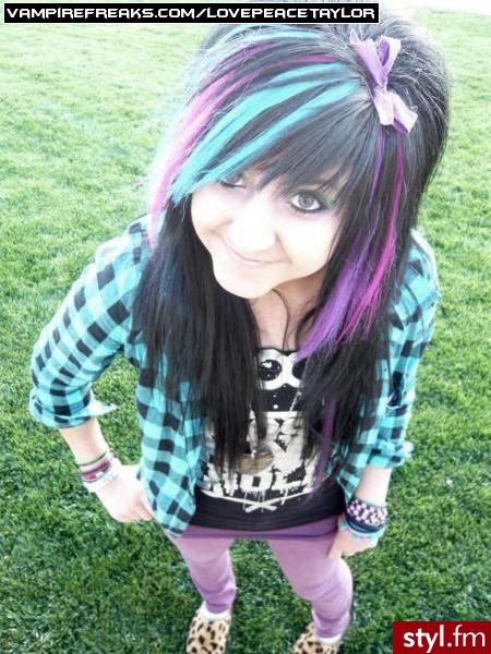 EMO Alternatywne Średnie Fryzury