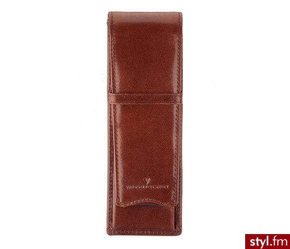 VIP COLLECTION ETUI NA DŁUGOPISY PRESTIGE BRĄZ BRĄZ (V05-02-078-40) - Portfele i etui Dodatki Moda