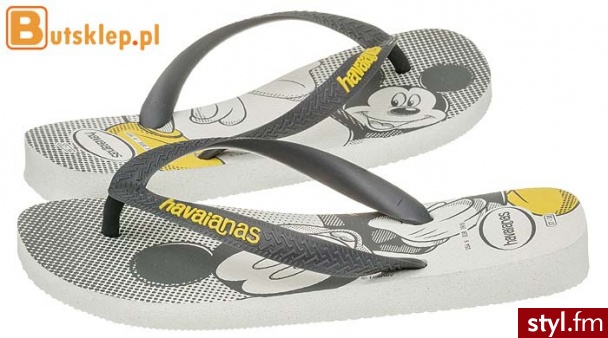 HAVAIANAS BUTY DISNEY ARTS BRANCO WHITE 4127867-0001 - Klapki Buty Moda