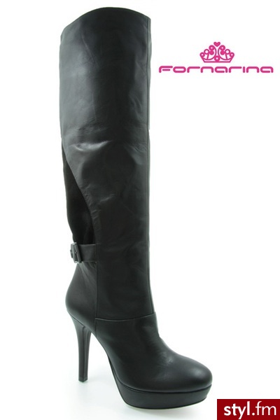 Fornarina CHANTAL BLACK - Kozaki Buty Moda