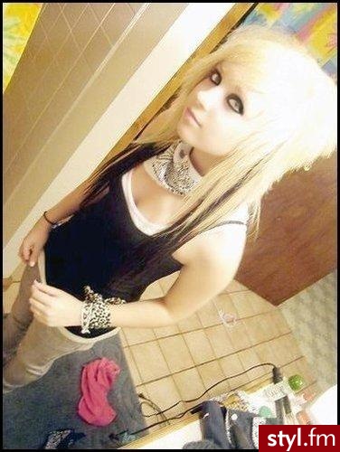 EMO Alternatywne Średnie Fryzury
