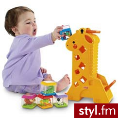 Fisher Price Żyrafa Pełna Klocków 4253 - Dziecko