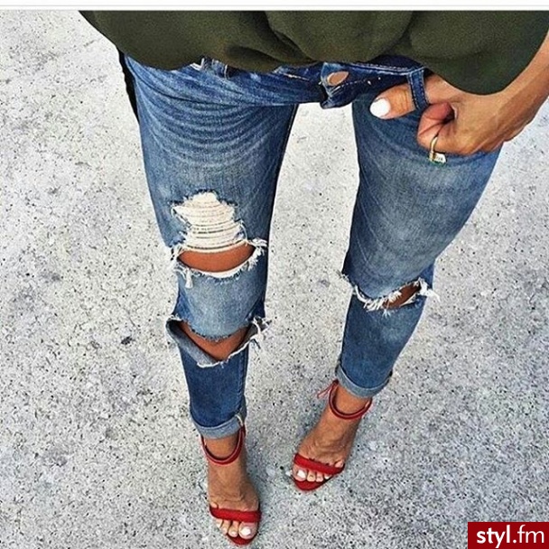 Jeansy Spodnie Moda