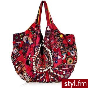 Simone Camille Carryall embellished cotton shoulder bag - Polyvore. Pobrano ze strony: http://www.polyvore.com/simone_camille_carryall_embellished_cotton/thing?id=20610286 - Pozostałe Torebki Moda