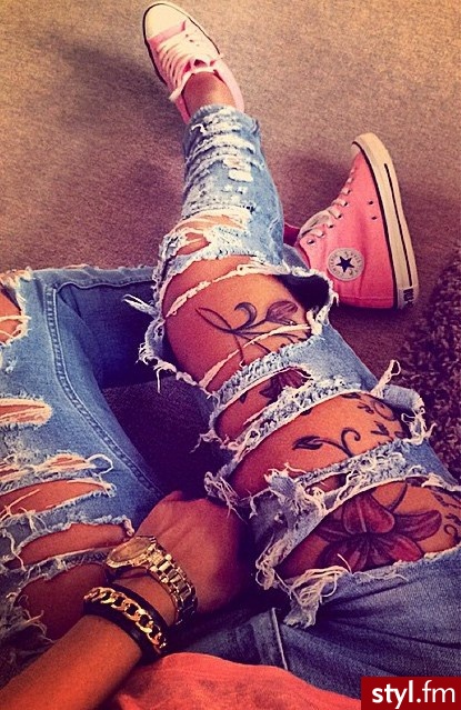 Jeansy Spodnie Moda