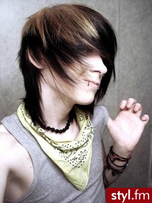 EMO Alternatywne Średnie Fryzury