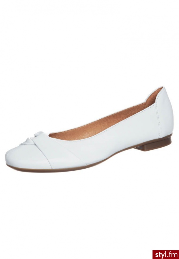 Gabor Baleriny biały - Balerinki Buty Moda
