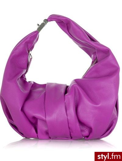 Torba worek w mocnym kolorze jasnego fioletu od Matni - 573.91 GBP - Pozostałe Torebki Moda