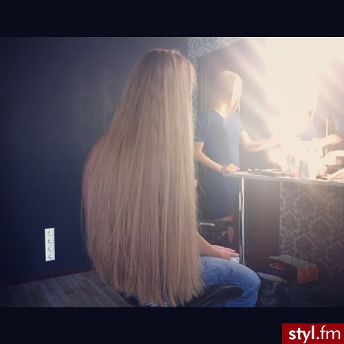 Blond Rozpuszczone Proste Na co dzień Długie Fryzury