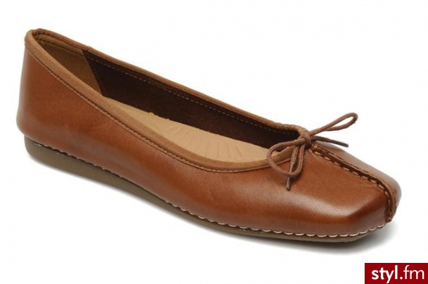 Clarks Balerinki Freckle Ice by (Brązowy) - Balerinki Buty Moda