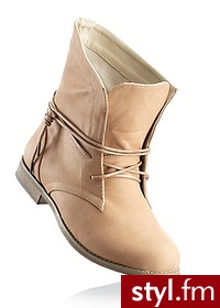 Bonprix Botki wielbłądzia wełna 962718_25169 - Botki Buty Moda