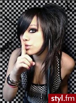 EMO Alternatywne Średnie Fryzury