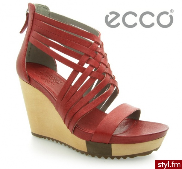 Ecco MOKI CHERRY RED - Koturny Buty Moda