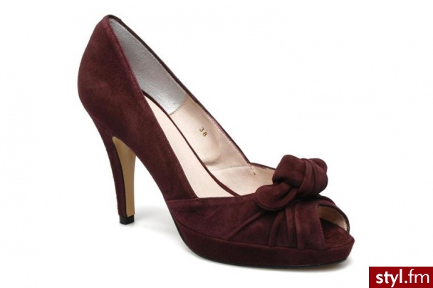 Georgia Rose CZÓŁENKA MATAS BY GEORGIA ROSE (Bordowy) - Czółenka Buty Moda