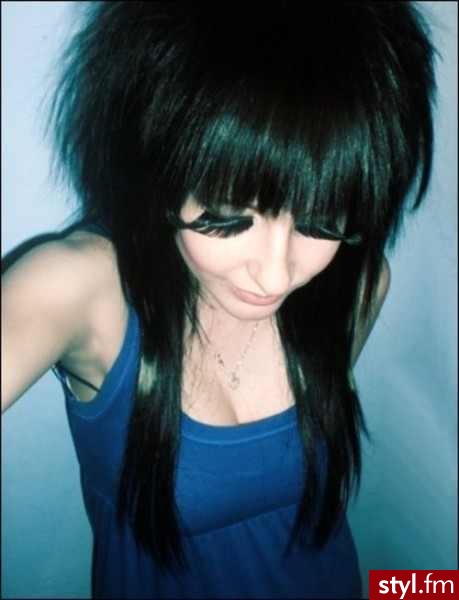 EMO Alternatywne Średnie Fryzury