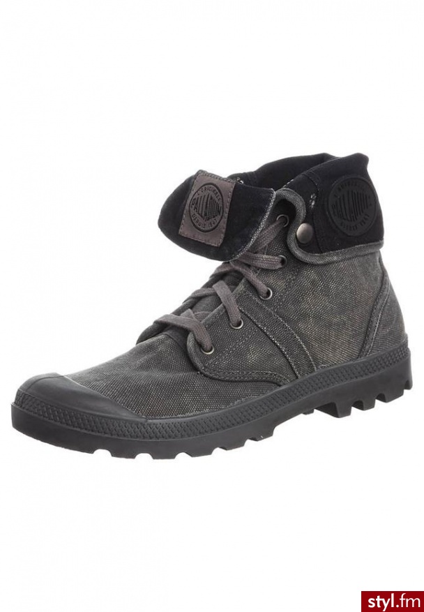 Palladium PALLABROUSE BAGGY Kozaki szary 2478 - Kozaki Buty Moda