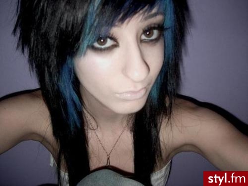 EMO Alternatywne Średnie Fryzury