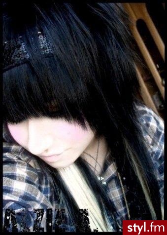 EMO Alternatywne Średnie Fryzury