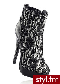 Bonprix Botki czarny 964663_25186 - Botki Buty Moda