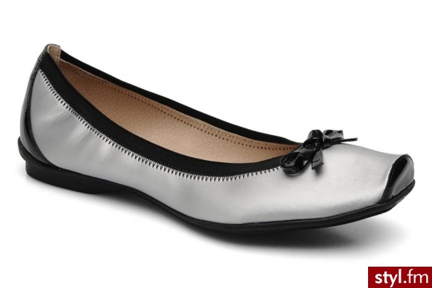 JB MARTIN BALERINKI YETI BY (Srebrny) - Balerinki Buty Moda