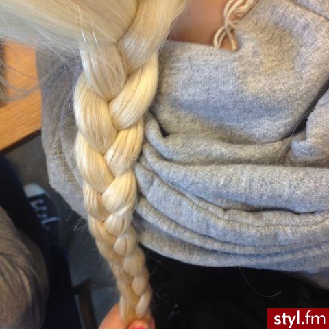 Blond Warkocze Proste Na co dzień Długie Fryzury