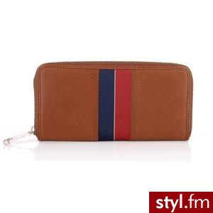 Tommy Hilfiger portfel Sierra LRG. zip Around BW56917523 257 brąz - Portfele i etui Dodatki Moda