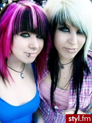 EMO Alternatywne Średnie Fryzury
