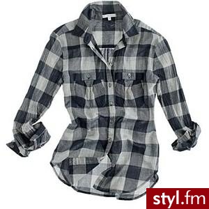Sheer Plaid Boyshirt - Polyvore. Pobrano ze strony: http://www.polyvore.com/sheer_plaid_boyshirt/thing?id=19295399 - Pozostałe Ciuchy Moda