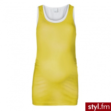 MAMA LICIOUS Top dla kobiet w ciąży FRO blazing yellow - Tuniki Ciuchy Moda
