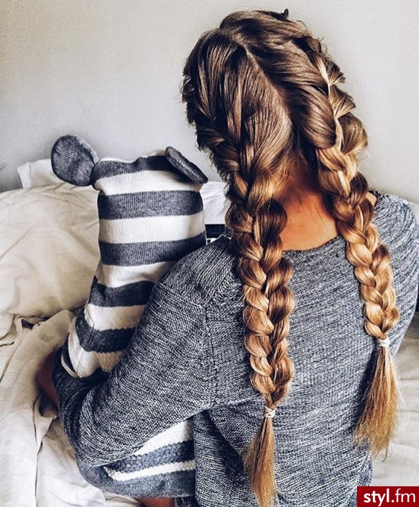 Blond Warkocze Kręcone Na co dzień Długie Fryzury