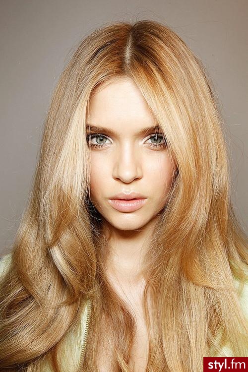 Blond Rozpuszczone Proste Na co dzień Długie Fryzury