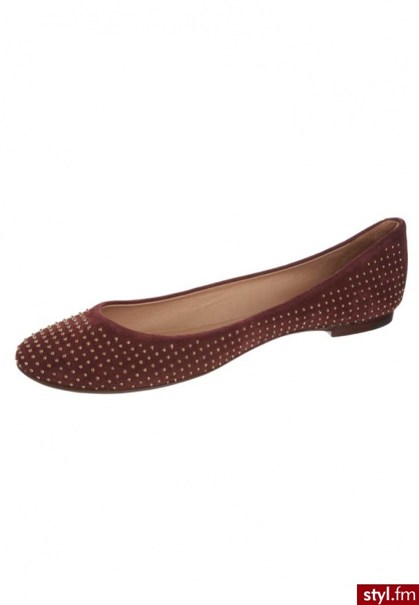 L’Autre Chose Baleriny czerwony - Balerinki Buty Moda