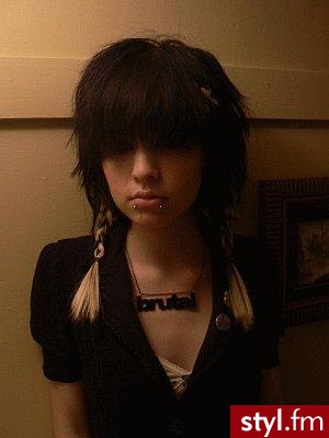 EMO Alternatywne Średnie Fryzury