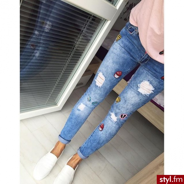 Jeansy Spodnie Moda
