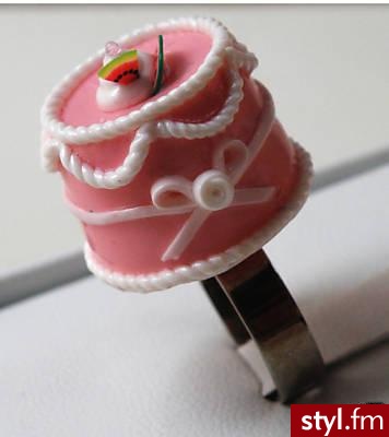 Pierścionek - tort. - Pozostałe Dodatki Moda