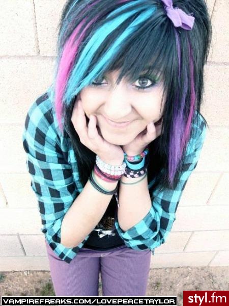 EMO Alternatywne Średnie Fryzury