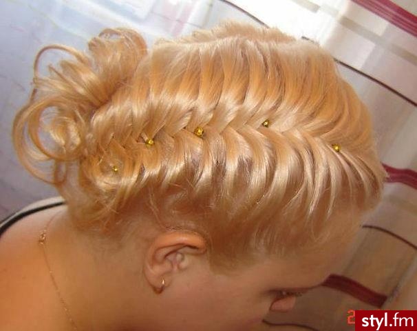 Blond Upięcie Proste Na co dzień Średnie Fryzury