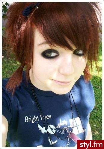 EMO Alternatywne Średnie Fryzury